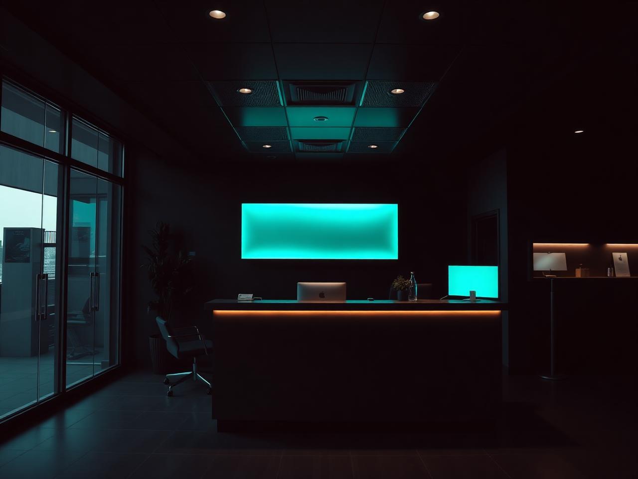 Reception area of a multi-location dental group