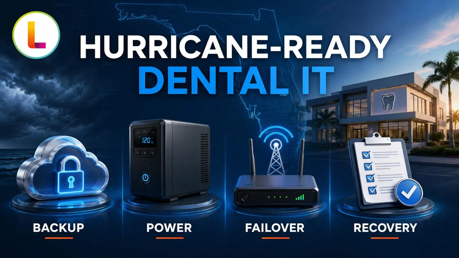 Four components of hurricane-ready dental IT in Florida