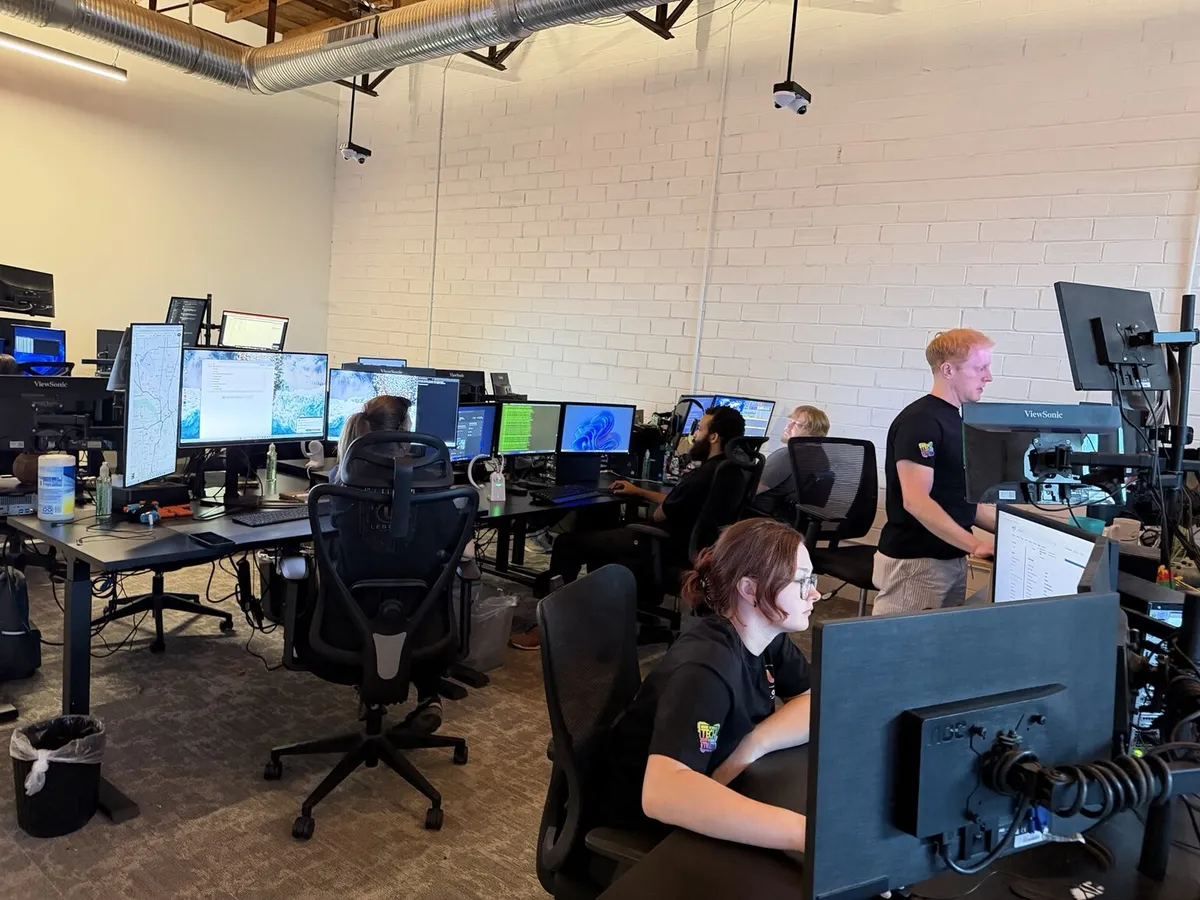 Legend Networking cybersecurity team monitoring dental technology systems from its Dallas network operations center.