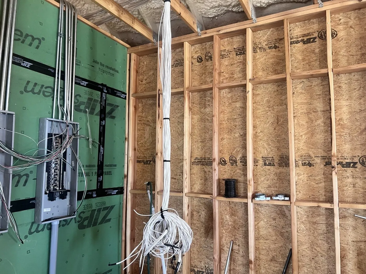 Structured cabling before drywall