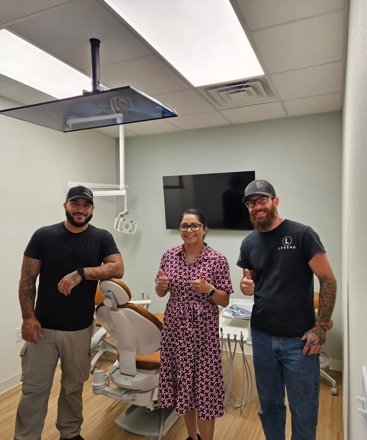 Gainesville Dental team member with Legend technicians