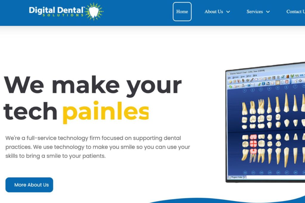 Dental tech service company delivering IT solutions.