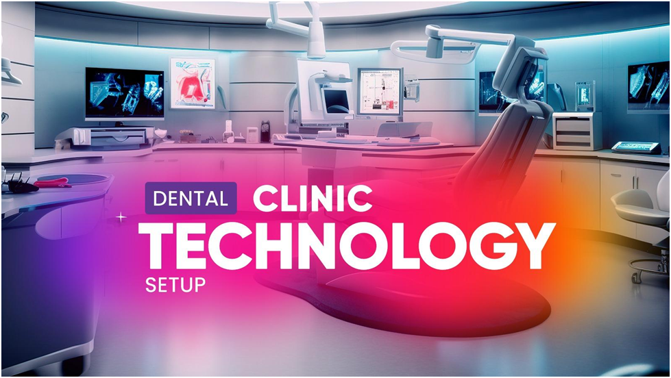 dental startup IT setup with modern equipment and network systems