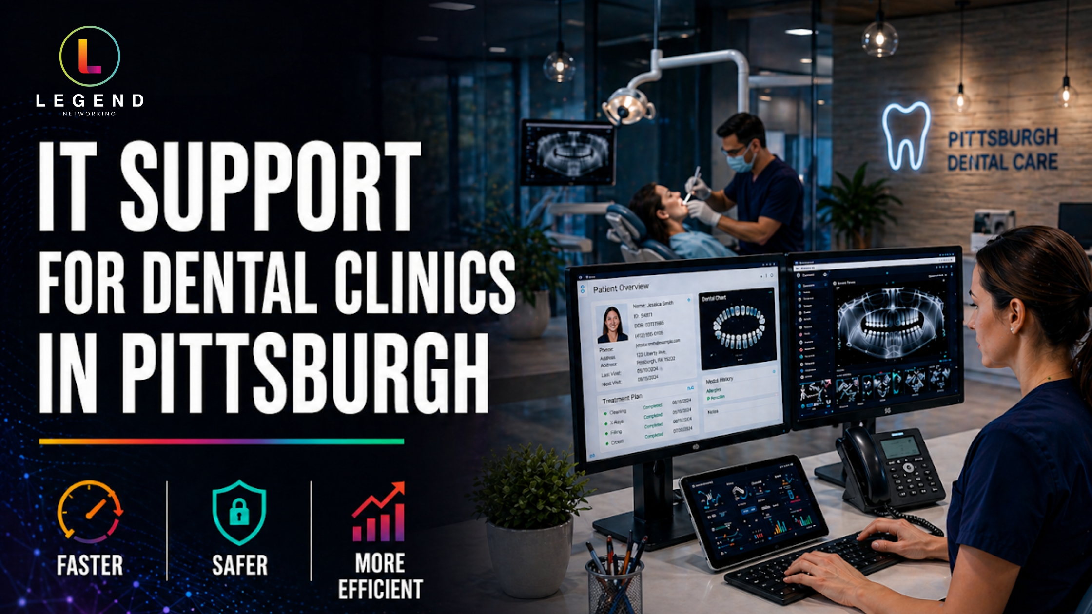 Legend Networking | IT Support For Dental Clinics In Pittsburgh Guide IT Support for Dental Clinics in Pittsburgh