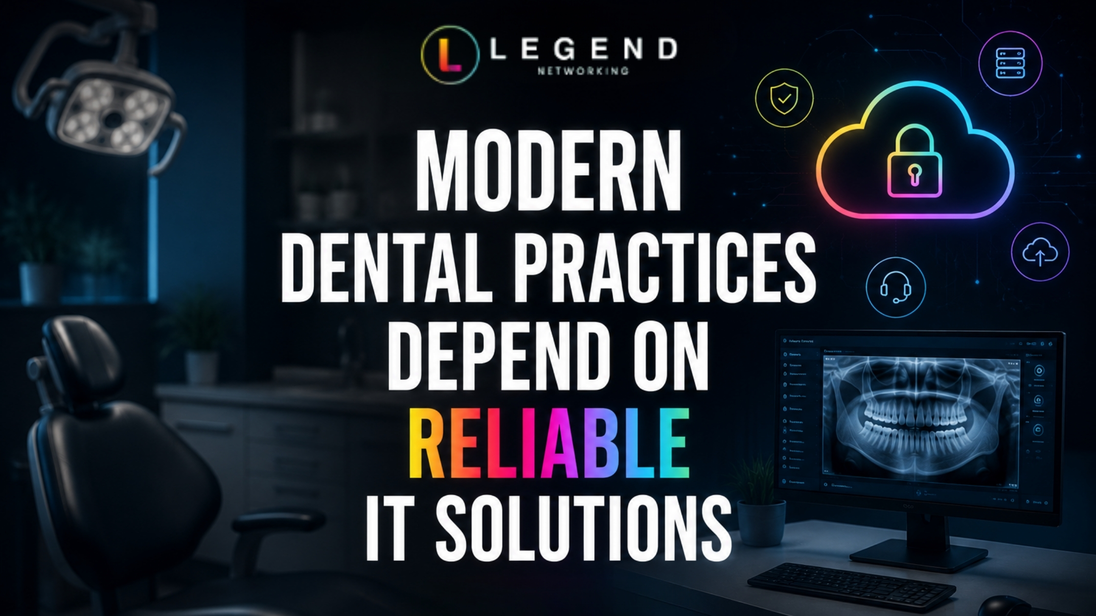 Dental office using secure cloud-based technology and IT systems 