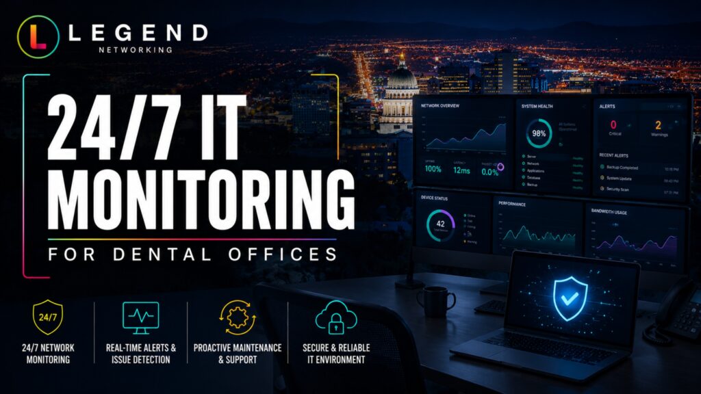 IT monitoring dental office Salt Lake City with proactive network and system monitoring 