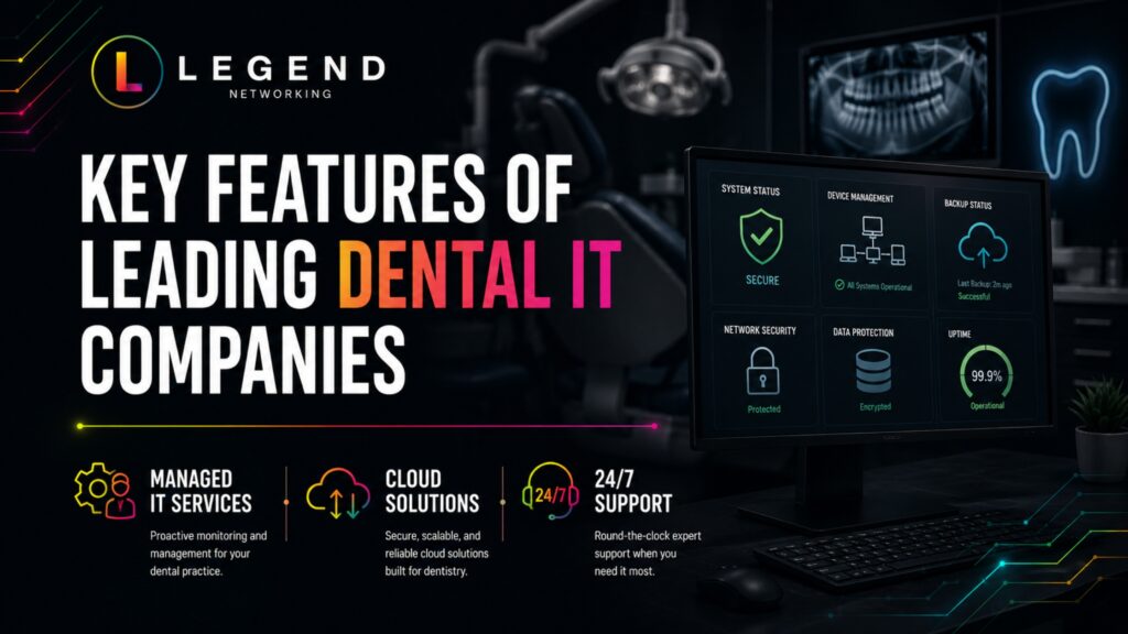  Managed dental IT services, including cybersecurity cloud solutions and technical support