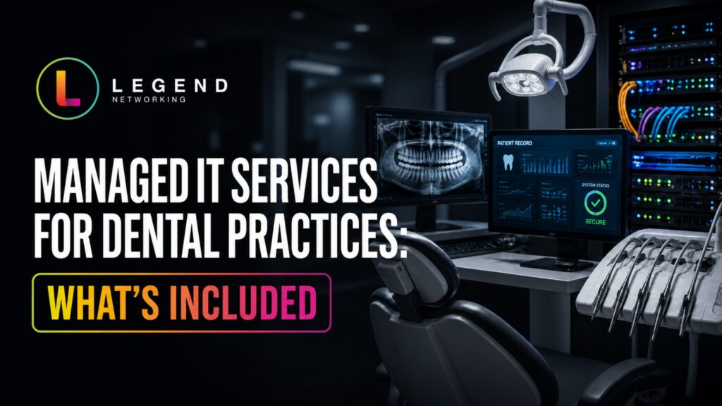 managed IT services dental practices setup in modern dental office