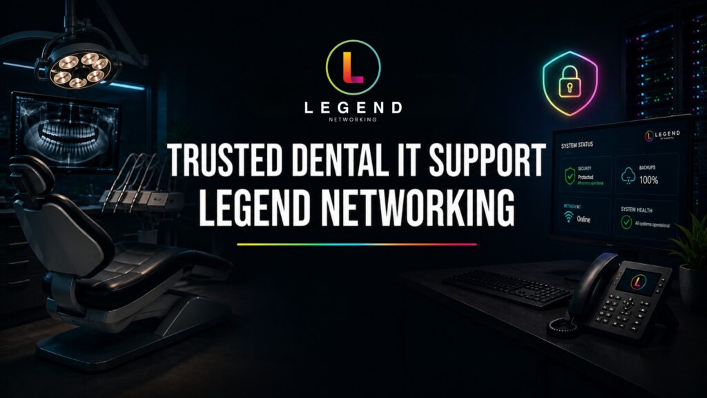  Legend Networking provides managed IT services and cybersecurity support for dental practices
