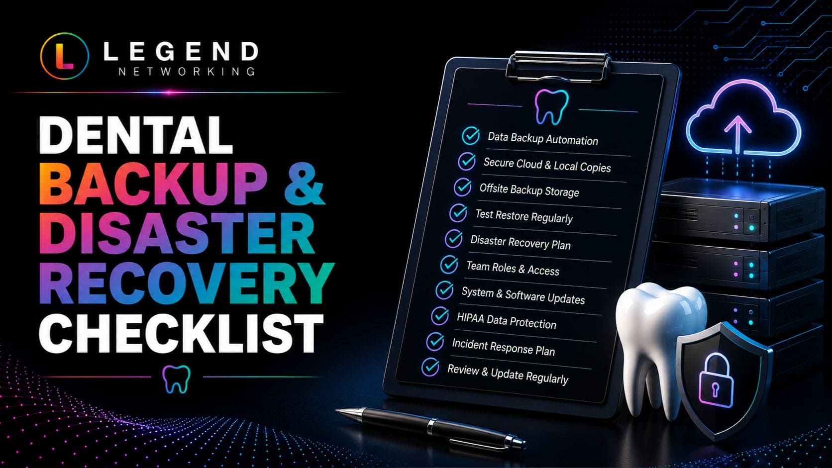 Dental disaster recovery checklist