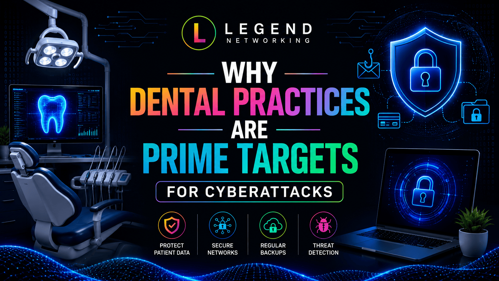 Legend Networking | Complete Guide to Dental Practice Cybersecurity in 2026 Dental ransomware prevention