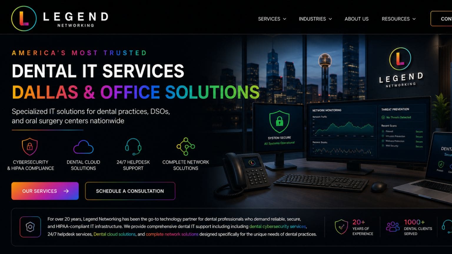Legend Networking | Dental IT Support in Dallas, TX: What Every Practice Needs to Know dental IT support Dallas