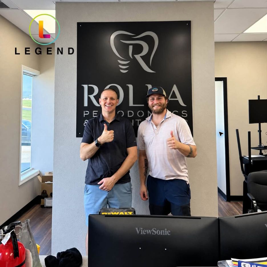 Dr. Daniel Bruin with Legend field technician Michael Schneider at Rolla Periodontics & Implant Center