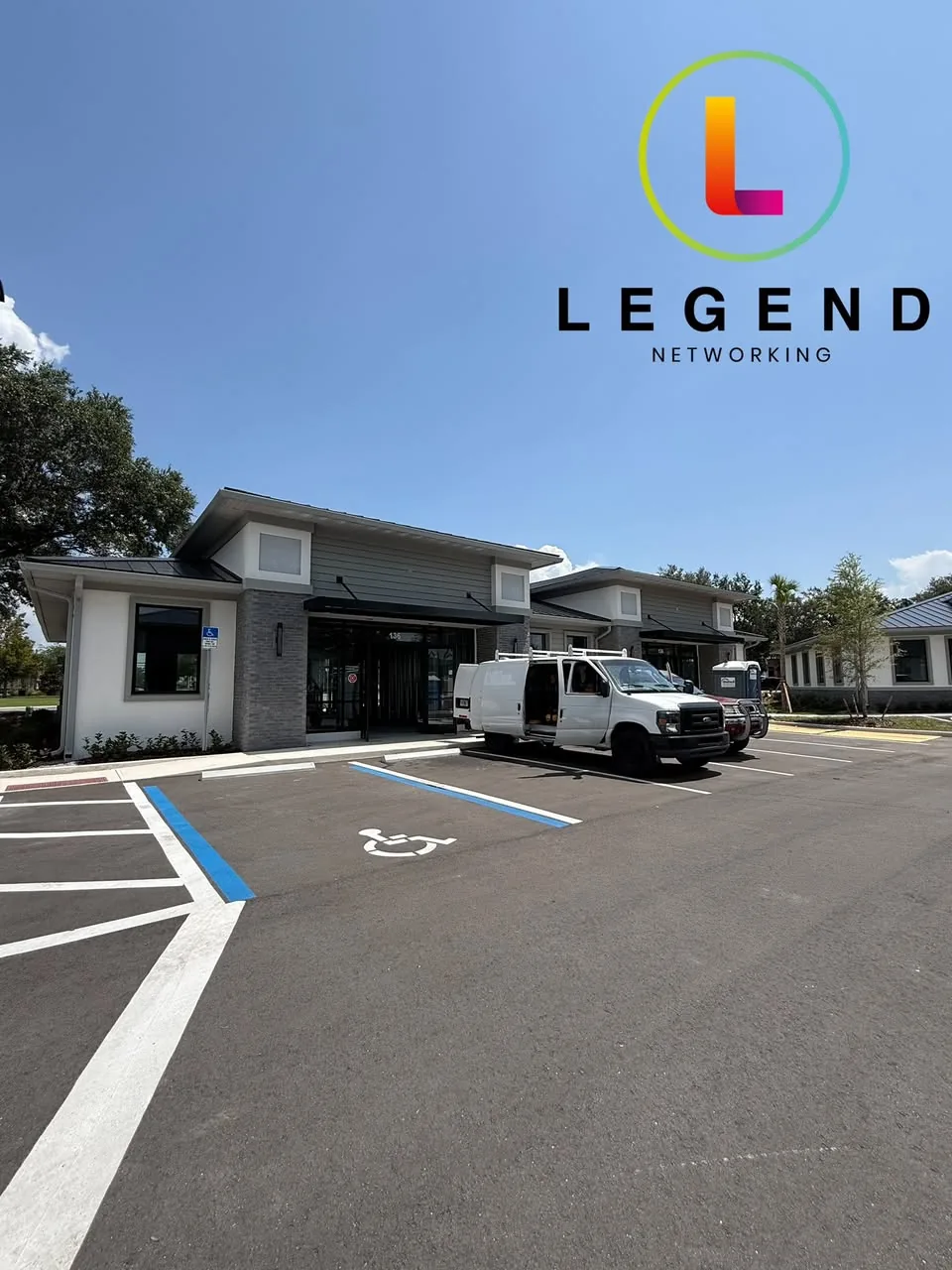 Blue Ridge Dental building during the technology buildout in Oakland, Florida