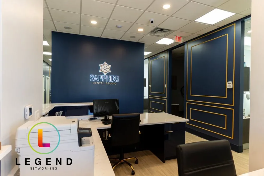 Reception area at Sapphire Dental Studio