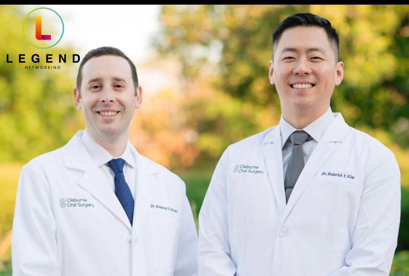 Dr. Raymond Shupak and Dr. Roderick Kim of Cleburne Oral Surgery.