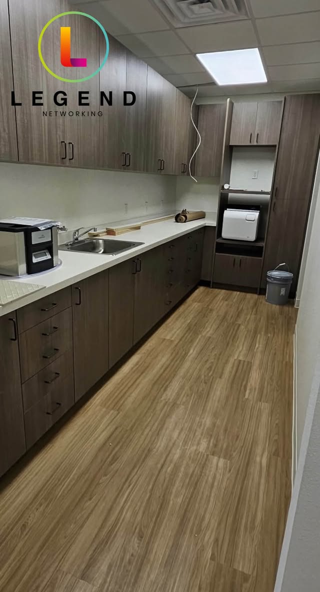 Clinical preparation area at Gainesville Dental during setup.