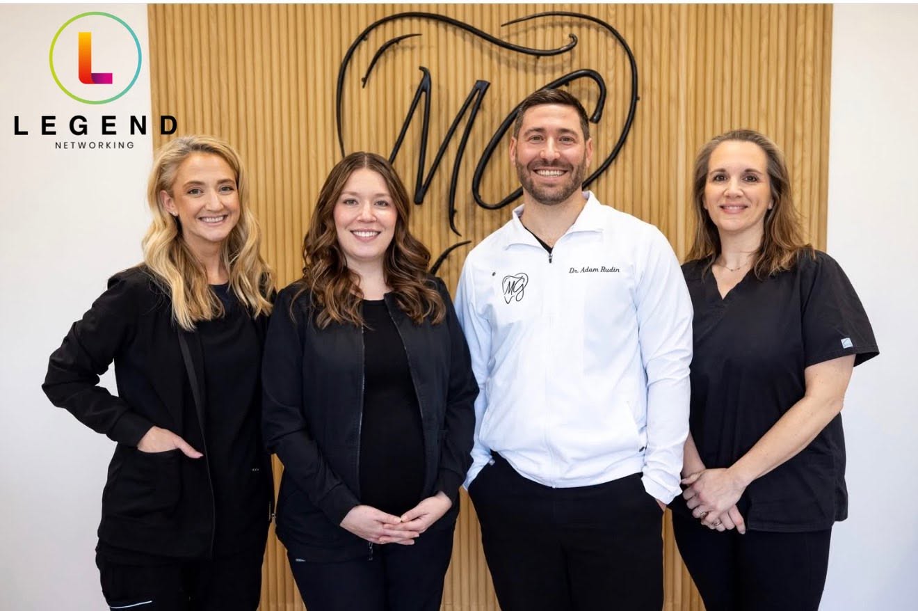 Dr. Adam Rudin and the Maple Glen Modern Dentistry team.
