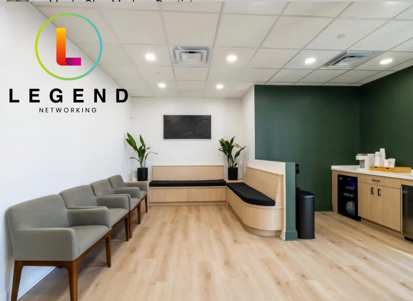Waiting area at Maple Glen Modern Dentistry.