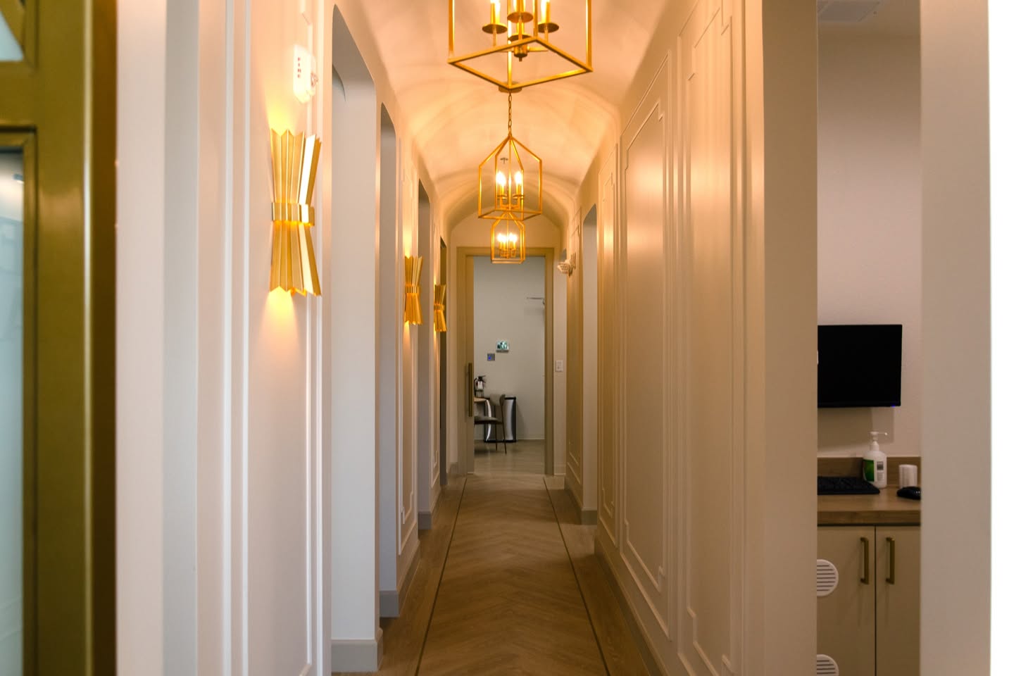 Finished corridor at Prosper Star Dental Co.