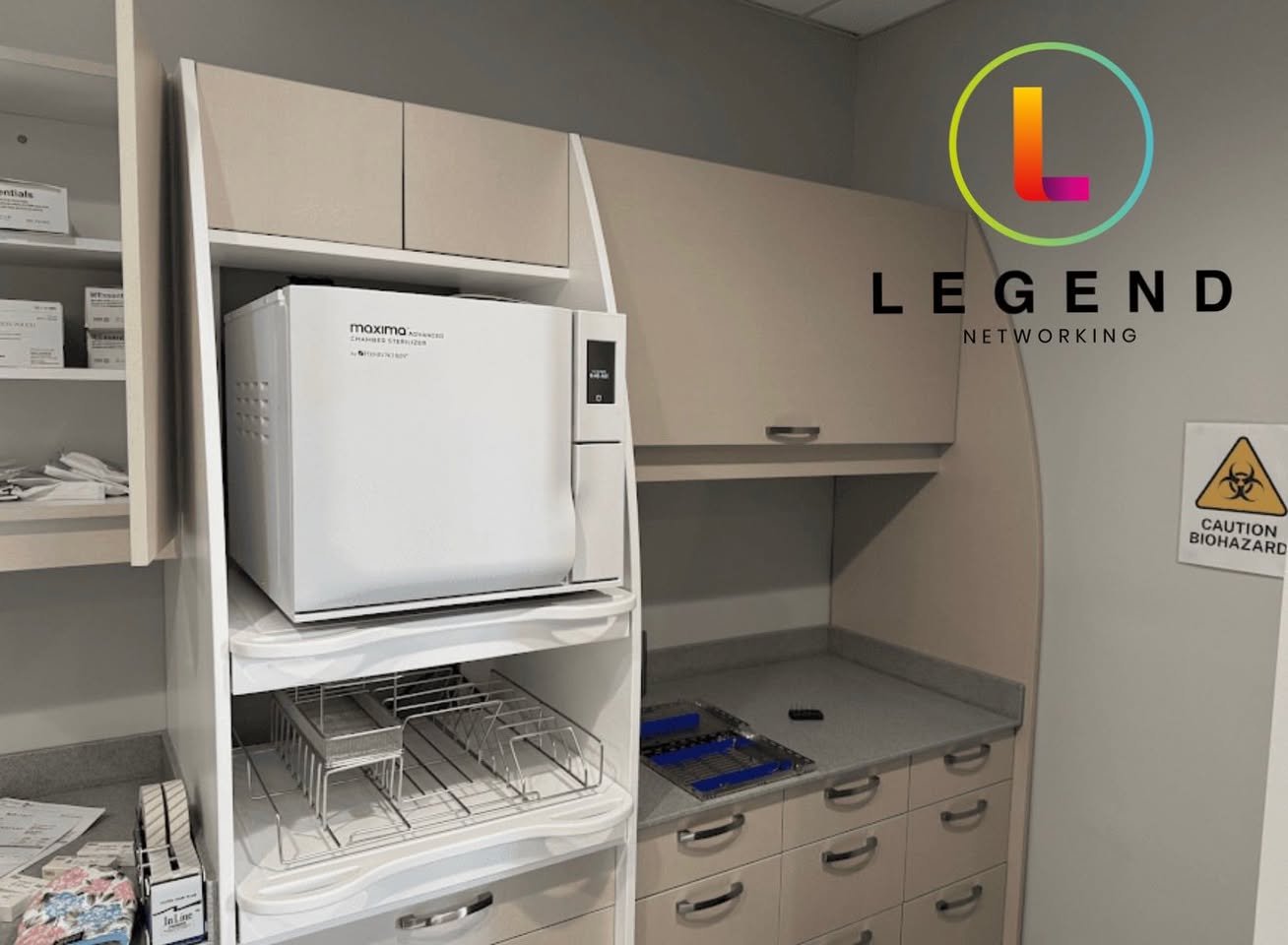 Clinical preparation and sterilization area at Tampa Endodontics.