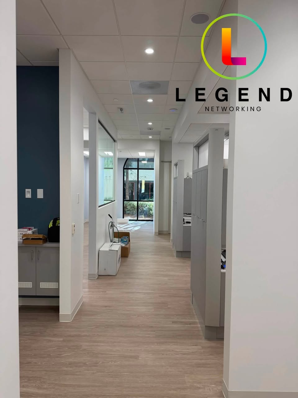 Corridor inside the Trueform Dental practice.